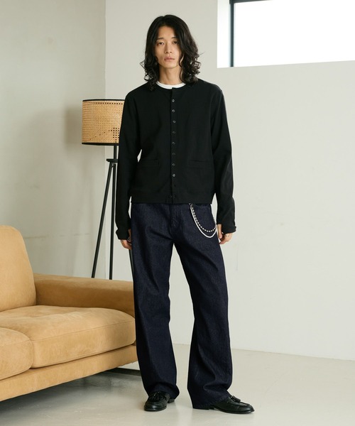 RAGEBLUE(レイジブルー)の「3D TWIST DENIM PANTS/3Dツイストデニムパンツ(デニムパンツ・メンズ・ブラック/インディゴブルー・LARGE/MEDIUM)」の5枚目の写真