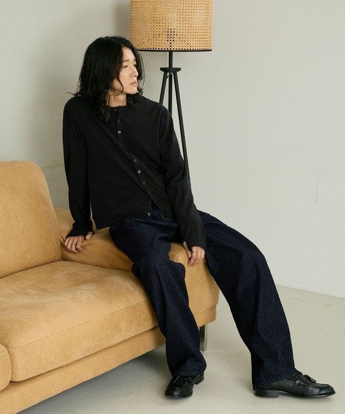 RAGEBLUE(レイジブルー)の「3D TWIST DENIM PANTS/3Dツイストデニムパンツ(デニムパンツ・メンズ・ブラック/インディゴブルー・LARGE/MEDIUM)」の7枚目の写真