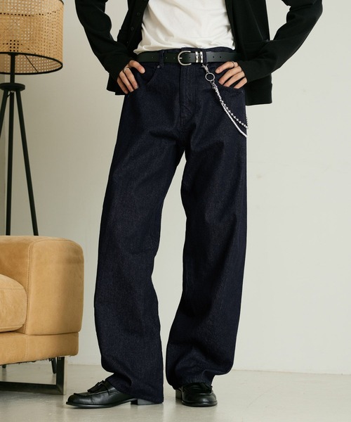 RAGEBLUE(レイジブルー)の「3D TWIST DENIM PANTS/3Dツイストデニムパンツ(デニムパンツ・メンズ・ブラック/インディゴブルー・LARGE/MEDIUM)」の10枚目の写真