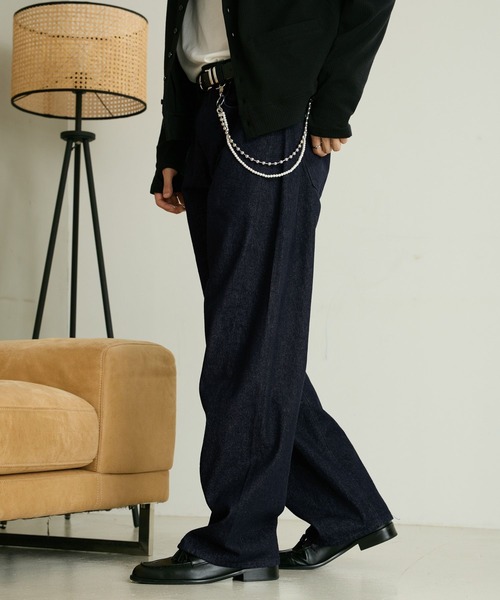 RAGEBLUE(レイジブルー)の「3D TWIST DENIM PANTS/3Dツイストデニムパンツ(デニムパンツ・メンズ・ブラック/インディゴブルー・LARGE/MEDIUM)」の11枚目の写真