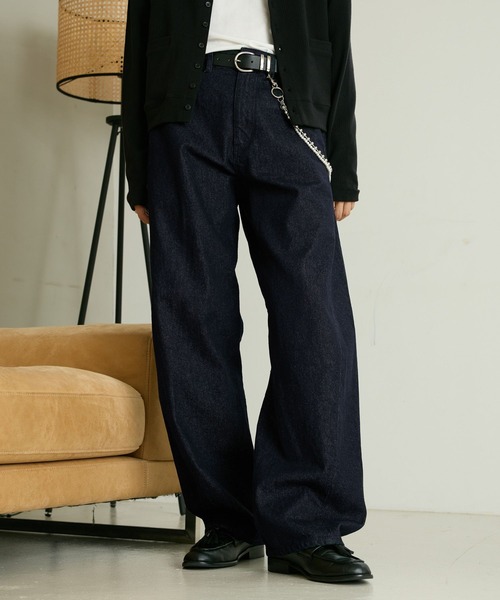 RAGEBLUE(レイジブルー)の「3D TWIST DENIM PANTS/3Dツイストデニムパンツ(デニムパンツ・メンズ・ブラック/インディゴブルー・LARGE/MEDIUM)」の12枚目の写真