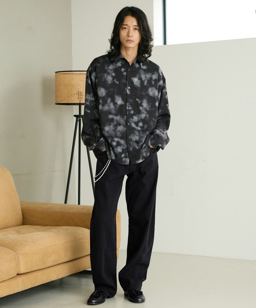 RAGEBLUE(レイジブルー)の「3D TWIST DENIM PANTS/3Dツイストデニムパンツ(デニムパンツ・メンズ・ブラック/インディゴブルー・LARGE/MEDIUM)」の14枚目の写真