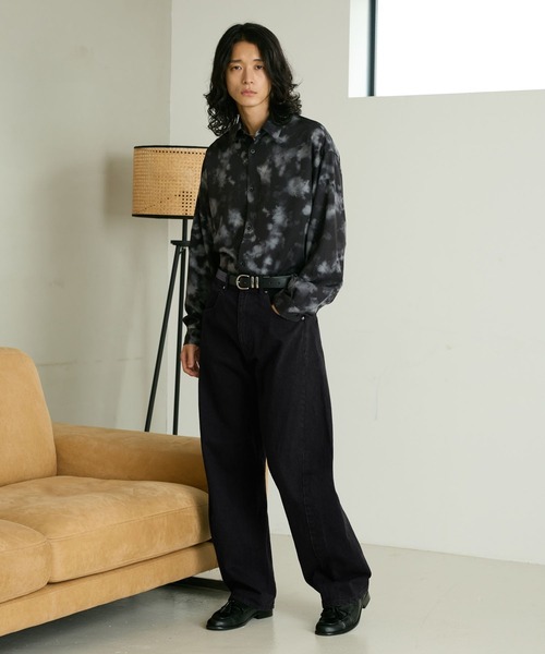 RAGEBLUE(レイジブルー)の「3D TWIST DENIM PANTS/3Dツイストデニムパンツ(デニムパンツ・メンズ・ブラック/インディゴブルー・LARGE/MEDIUM)」の18枚目の写真