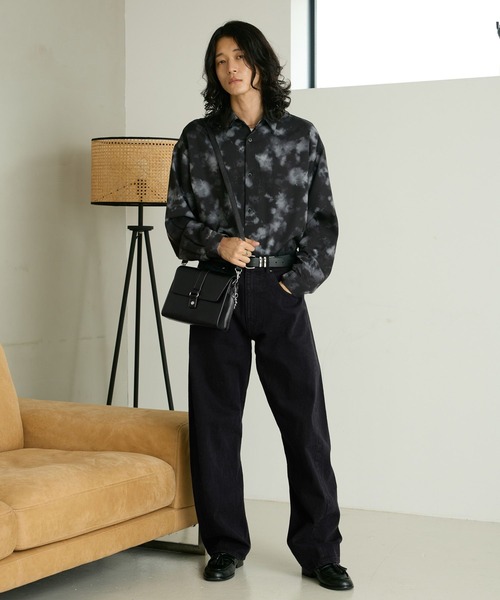 RAGEBLUE(レイジブルー)の「3D TWIST DENIM PANTS/3Dツイストデニムパンツ(デニムパンツ・メンズ・ブラック/インディゴブルー・LARGE/MEDIUM)」の20枚目の写真
