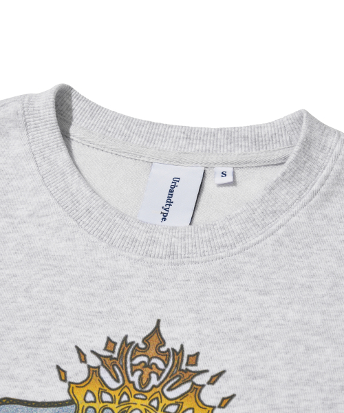 URBANDTYPE（アーバンディタイプ）の「リバーサイド スウェットシャツ_ライトグレー（Tシャツ/カットソー・レディース・その他・MEDIUM/SMALL）」の4枚目の写真