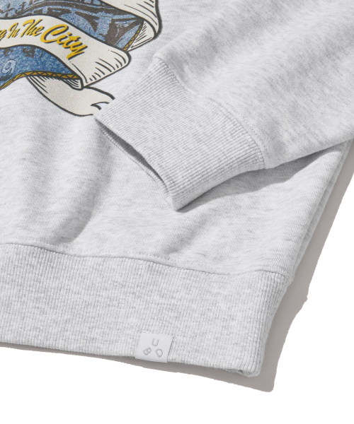 URBANDTYPE（アーバンディタイプ）の「リバーサイド スウェットシャツ_ライトグレー（Tシャツ/カットソー・レディース・その他・MEDIUM/SMALL）」の2枚目の写真