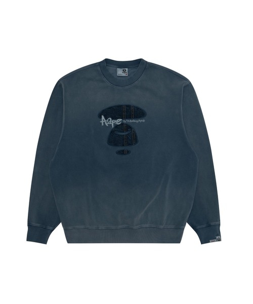 AAPE BY A BATHING APE（エーエイプバイアベイシングエイプ）の「AAPE CREW NECK SWEAT（スウェット・メンズ・レッド/ライトブラック/ブルー・SMALL/MEDIUM/X-LARGE/LARGE）」の3枚目の写真