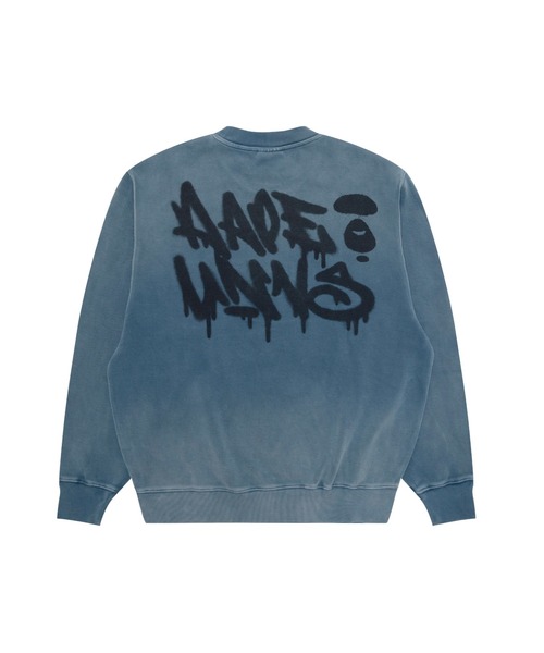 AAPE BY A BATHING APE（エーエイプバイアベイシングエイプ）の「AAPE CREW NECK SWEAT（スウェット・メンズ・レッド/ライトブラック/ブルー・SMALL/MEDIUM/X-LARGE/LARGE）」の7枚目の写真