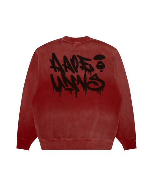 AAPE BY A BATHING APE（エーエイプバイアベイシングエイプ）の「AAPE CREW NECK SWEAT（スウェット・メンズ・レッド/ライトブラック/ブルー・SMALL/MEDIUM/X-LARGE/LARGE）」の10枚目の写真