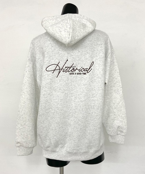 non-hedge(ノンヘッジ)の「バックロゴビッグジップパーカー(パーカー・レディース・レッド/ブラック/オートミール/グレー/ブラウン/ネイビー・FREE)」の12枚目の写真
