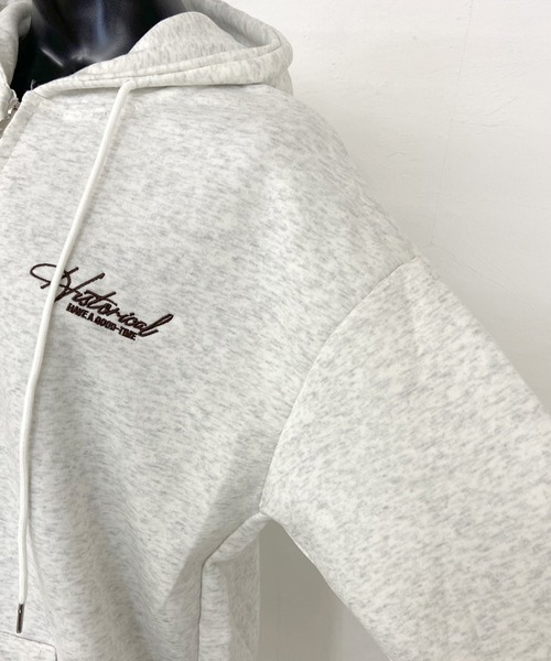 non-hedge(ノンヘッジ)の「バックロゴビッグジップパーカー(パーカー・レディース・レッド/ブラック/オートミール/グレー/ブラウン/ネイビー・FREE)」の19枚目の写真