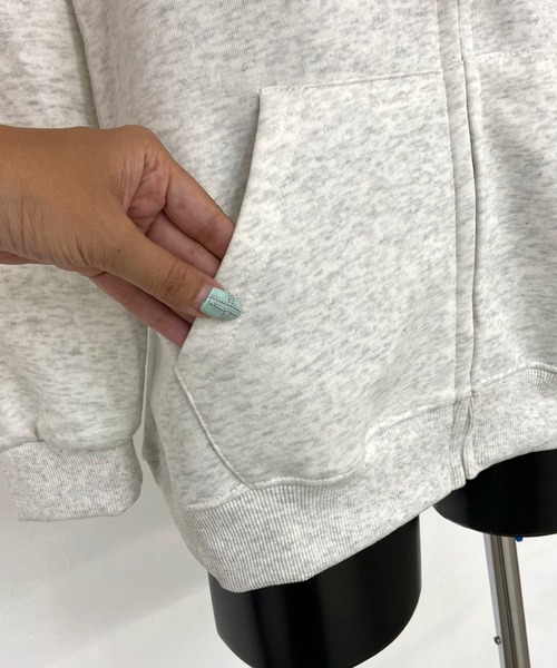non-hedge(ノンヘッジ)の「バックロゴビッグジップパーカー(パーカー・レディース・レッド/ブラック/オートミール/グレー/ブラウン/ネイビー・FREE)」の21枚目の写真