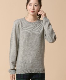 カシミヤタッチクルーネックニット