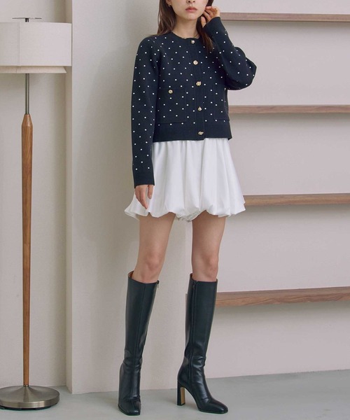 ACYM(アシーム)の「サテンバルーンショートパンツ(スカート・レディース・ブラック/アイボリー・FREE)」の12枚目の写真