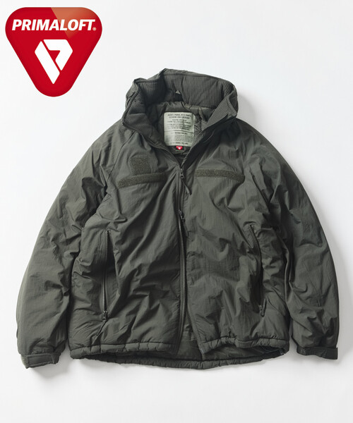 FREAK'S STORE(フリークスストア)の「PRIMALOFT LEVEL7 JACKET /プリマロフト レベル7ジャケット/中綿ブルゾン(ミリタリージャケット・メンズ・ブラック/チャコールグレー/グリーン/セージグリーン・SMALL/MEDIUM/LARGE)」の4枚目の写真