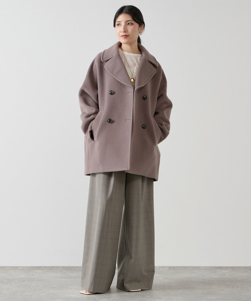 Liesse（リエス）の「【TICCA/ティッカ】ピーコート（別注カラーあり）（ピーコート・レディース・チャコールグレー/ブラウン系その他・FREE）」の17枚目の写真