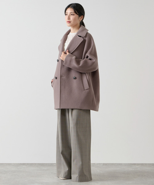 Liesse（リエス）の「【TICCA/ティッカ】ピーコート（別注カラーあり）（ピーコート・レディース・チャコールグレー/ブラウン系その他・FREE）」の18枚目の写真