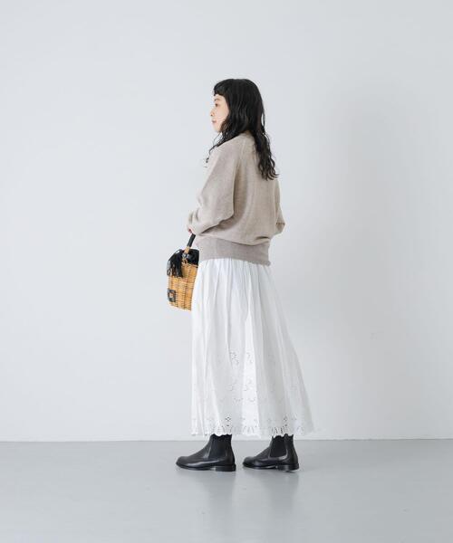 かぐれ(カグレ)の「『2サイズ展開』コットンリヨセルスウェットプルオーバー(スウェット・レディース・チャコールグレー/オートミール・1/0)」の17枚目の写真