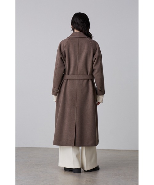 YLEVE（イレーヴ）の「［別注］YLEVE / WOOL BEAVER CO（ダウンジャケット/コート・レディース・ブラウン/ブラック・1/0）」の7枚目の写真