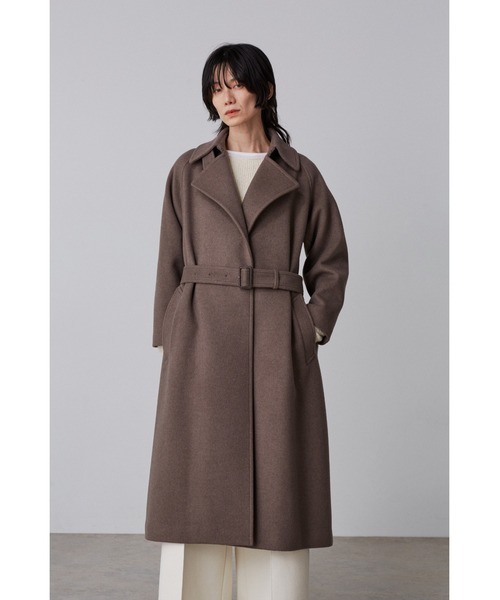 YLEVE（イレーヴ）の「［別注］YLEVE / WOOL BEAVER CO（ダウンジャケット/コート・レディース・ブラウン/ブラック・1/0）」の8枚目の写真