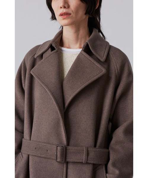 YLEVE（イレーヴ）の「［別注］YLEVE / WOOL BEAVER CO（ダウンジャケット/コート・レディース・ブラウン/ブラック・1/0）」の11枚目の写真