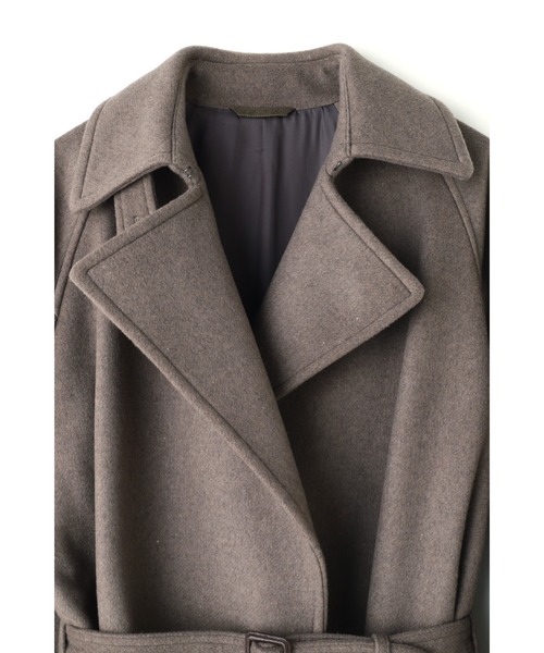 YLEVE（イレーヴ）の「［別注］YLEVE / WOOL BEAVER CO（ダウンジャケット/コート・レディース・ブラウン/ブラック・1/0）」の16枚目の写真