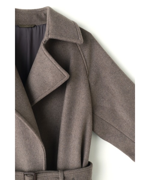 YLEVE（イレーヴ）の「［別注］YLEVE / WOOL BEAVER CO（ダウンジャケット/コート・レディース・ブラウン/ブラック・1/0）」の18枚目の写真