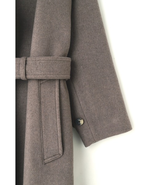 YLEVE（イレーヴ）の「［別注］YLEVE / WOOL BEAVER CO（ダウンジャケット/コート・レディース・ブラウン/ブラック・1/0）」の19枚目の写真