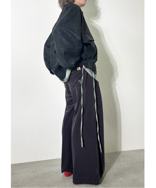 MIDVEIN(ミッドヴェイン)の「leather blouson(ブルゾン・レディース・ブラウン/ブラック・FREE)」の15枚目の写真