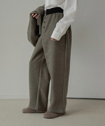 button fly center seam rib pants / ボタンフライセンターシームリブパンツ