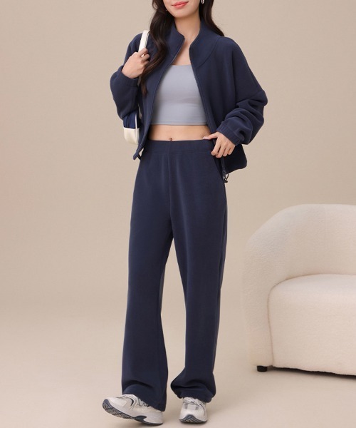 LEMOA(レモア)の「スタンドネックショート丈ジップブルゾン(ブルゾン・レディース・ネイビー/ピンク/ホワイト/ダークグレー/ダークブラウン/ライトブルー/ブラック/イエロー・LARGE/X-LARGE/MEDIUM)」の16枚目の写真