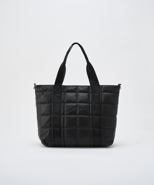 ADAM PATEK(アダムパテック)の「ADAMPATEK/ w/r leather quilting medium tote/撥水レザーキルティングミディアムトート(トートバッグ・メンズ・ブラック・FREE)」の14枚目の写真