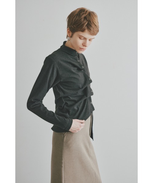 Muel Chic(ミュエルシック)の「Aster Cardigan アスターカーディガン(カーディガン/ボレロ・レディース・チャコールグレー/ブラック/ライトブルー/アイボリー・FREE)」の21枚目の写真