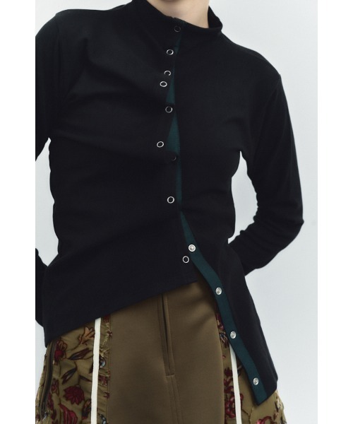 Muel Chic(ミュエルシック)の「Aster Cardigan アスターカーディガン(カーディガン/ボレロ・レディース・チャコールグレー/ブラック/ライトブルー/アイボリー・FREE)」の16枚目の写真