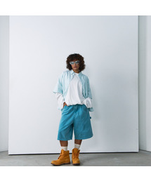NIGHTWORKDEPT（ナイトワークデプト）の「Blue Faded Wide Shorts（その他パンツ）」