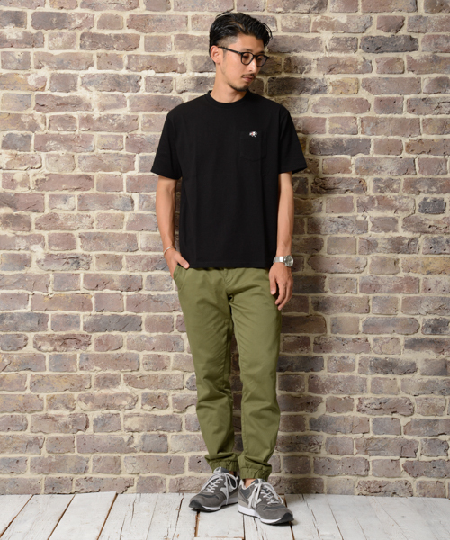 CIAOPANIC TYPY（チャオパニックティピー）の「【クールプラス】クルーポケットTシャツ（Tシャツ/カットソー・メンズ・ホワイト/ワインレッド/オリーブ/ネイビー/ブラック・MEDIUM/SMALL/LARGE）」の12枚目の写真