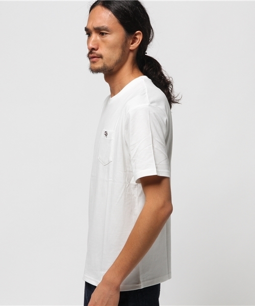 CIAOPANIC TYPY（チャオパニックティピー）の「【クールプラス】クルーポケットTシャツ（Tシャツ/カットソー・メンズ・ホワイト/ワインレッド/オリーブ/ネイビー/ブラック・MEDIUM/SMALL/LARGE）」の8枚目の写真