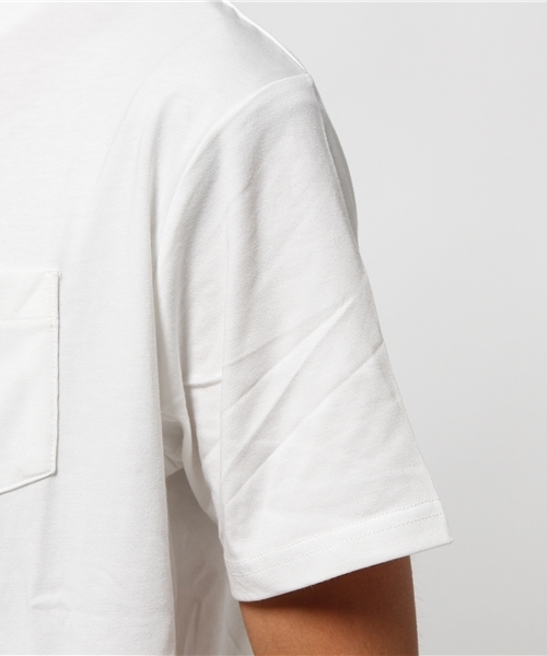 CIAOPANIC TYPY（チャオパニックティピー）の「【クールプラス】クルーポケットTシャツ（Tシャツ/カットソー・メンズ・ホワイト/ワインレッド/オリーブ/ネイビー/ブラック・MEDIUM/SMALL/LARGE）」の11枚目の写真