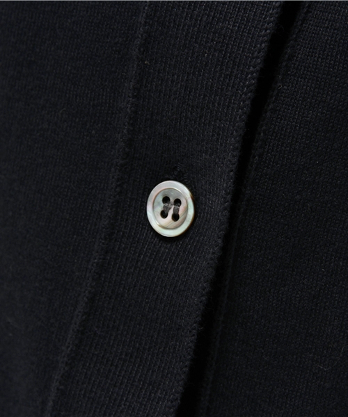 AURALEE オーラリー　クロップド丈　ポロカーディガン ◇AURALEE（オーラリー）BRUSHED SUPER KID MOHAIR KNIT SHORT