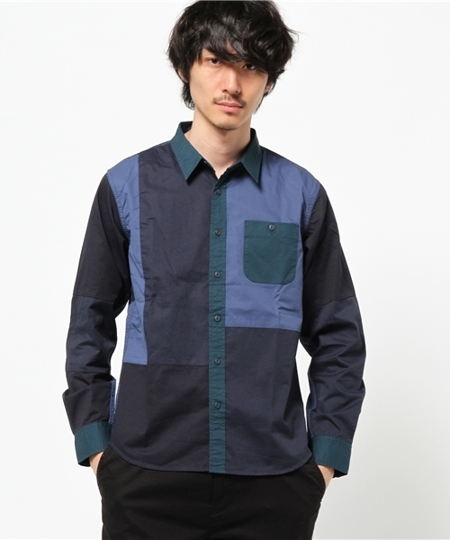 M2squared（エムツースクエアード）の「【M2SQUARED】キリカエミリタリーシャツ（シャツ/ブラウス・メンズ・オフホワイト/カーキ/ネイビー・MEDIUM/LARGE）」の5枚目の写真