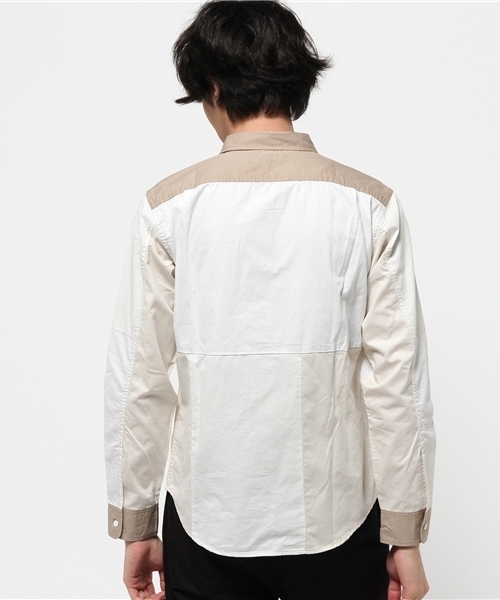 M2squared（エムツースクエアード）の「【M2SQUARED】キリカエミリタリーシャツ（シャツ/ブラウス・メンズ・オフホワイト/カーキ/ネイビー・MEDIUM/LARGE）」の6枚目の写真