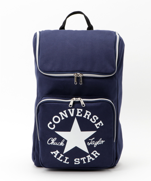 CONVERSE(コンバース)の「【CONVERSE】キャンバスBOXバックパック(バックパック/リュック・メンズ・ホワイト/ブラック/ネイビー・FREE)」の3枚目の写真