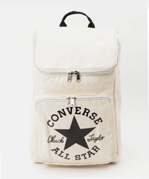 CONVERSE(コンバース)の「【CONVERSE】キャンバスBOXバックパック(バックパック/リュック・メンズ・ホワイト/ブラック/ネイビー・FREE)」の1枚目の写真