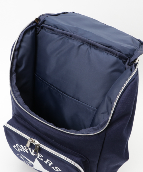 CONVERSE(コンバース)の「【CONVERSE】キャンバスBOXバックパック(バックパック/リュック・メンズ・ホワイト/ブラック/ネイビー・FREE)」の9枚目の写真