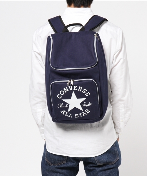 CONVERSE(コンバース)の「【CONVERSE】キャンバスBOXバックパック(バックパック/リュック・メンズ・ホワイト/ブラック/ネイビー・FREE)」の12枚目の写真