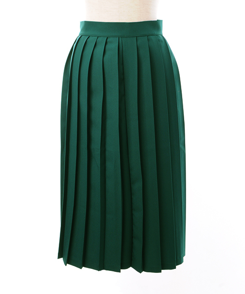 Luz Llena (NEY)（ラズレナニー）の「ファスナー付・ミモレ丈プリーツスカート（スカート・レディース・ブラック/グリーン/ベージュ・MEDIUM）」の3枚目の写真