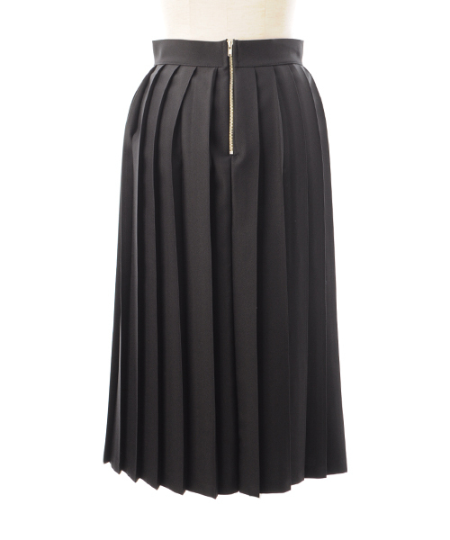 Luz Llena (NEY)（ラズレナニー）の「ファスナー付・ミモレ丈プリーツスカート（スカート・レディース・ブラック/グリーン/ベージュ・MEDIUM）」の9枚目の写真