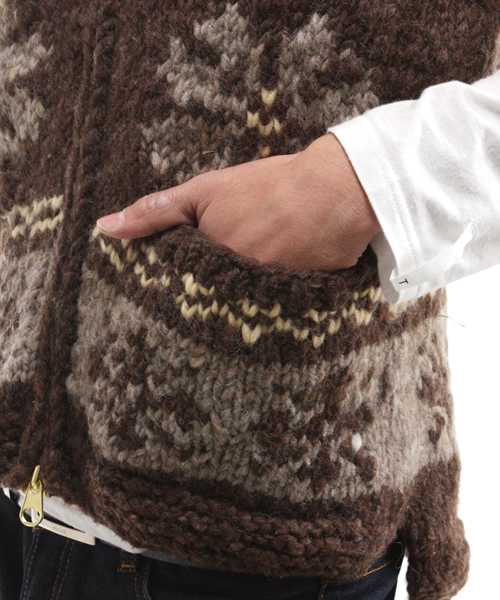 カナディアンセーター×ビームス/カウチンニット/ベスト カナディアンセーター×ビームス/カウチンニット/ベスト - メルカリ