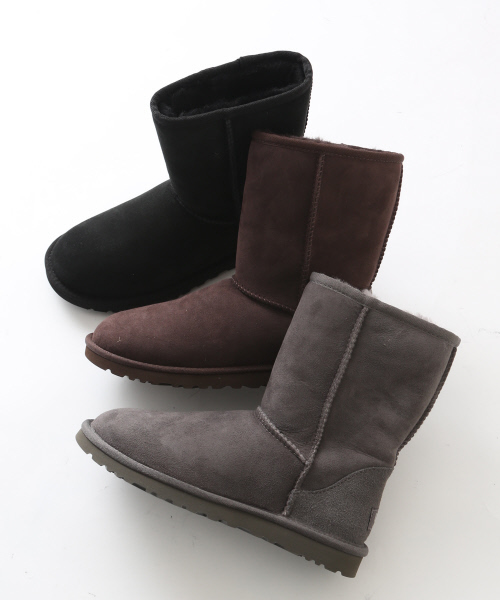 UGG Australia（アグオーストラリア）の「UGG★Classic Short（ブーツ・レディース・ブラック/ダークブラウン/グレー・7/6/5）」の4枚目の写真