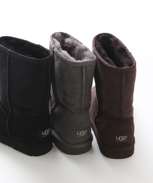 UGG Australia（アグオーストラリア）の「UGG★Classic Short（ブーツ・レディース・ブラック/ダークブラウン/グレー・7/6/5）」の11枚目の写真